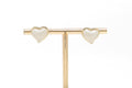 Arete corazon perlado