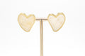 Arete corazon beige