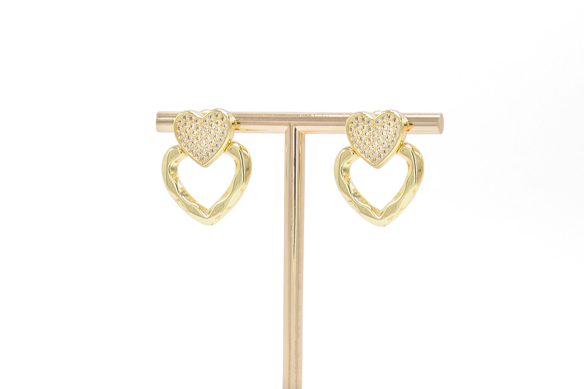 Arete corazon doble
