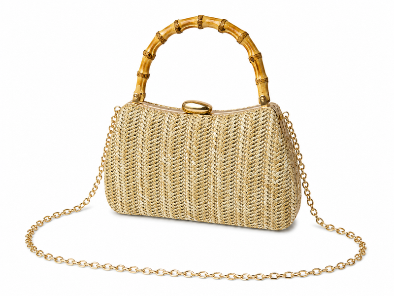 Crossbody beige bambú GZ24045BG