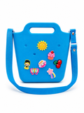 Cartera crocs mini azul clara
