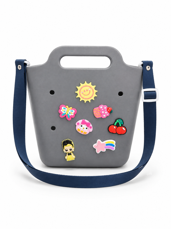 Cartera crocs mini gris