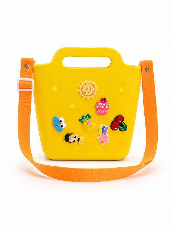 Cartera crocs mini amarilla