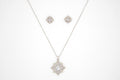 Cadena + arete gold filled diamante