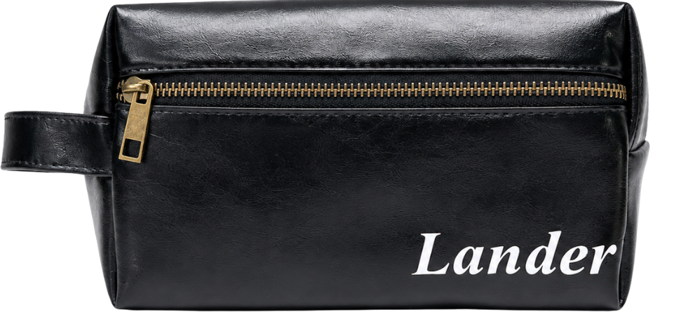 Neceser leather negro