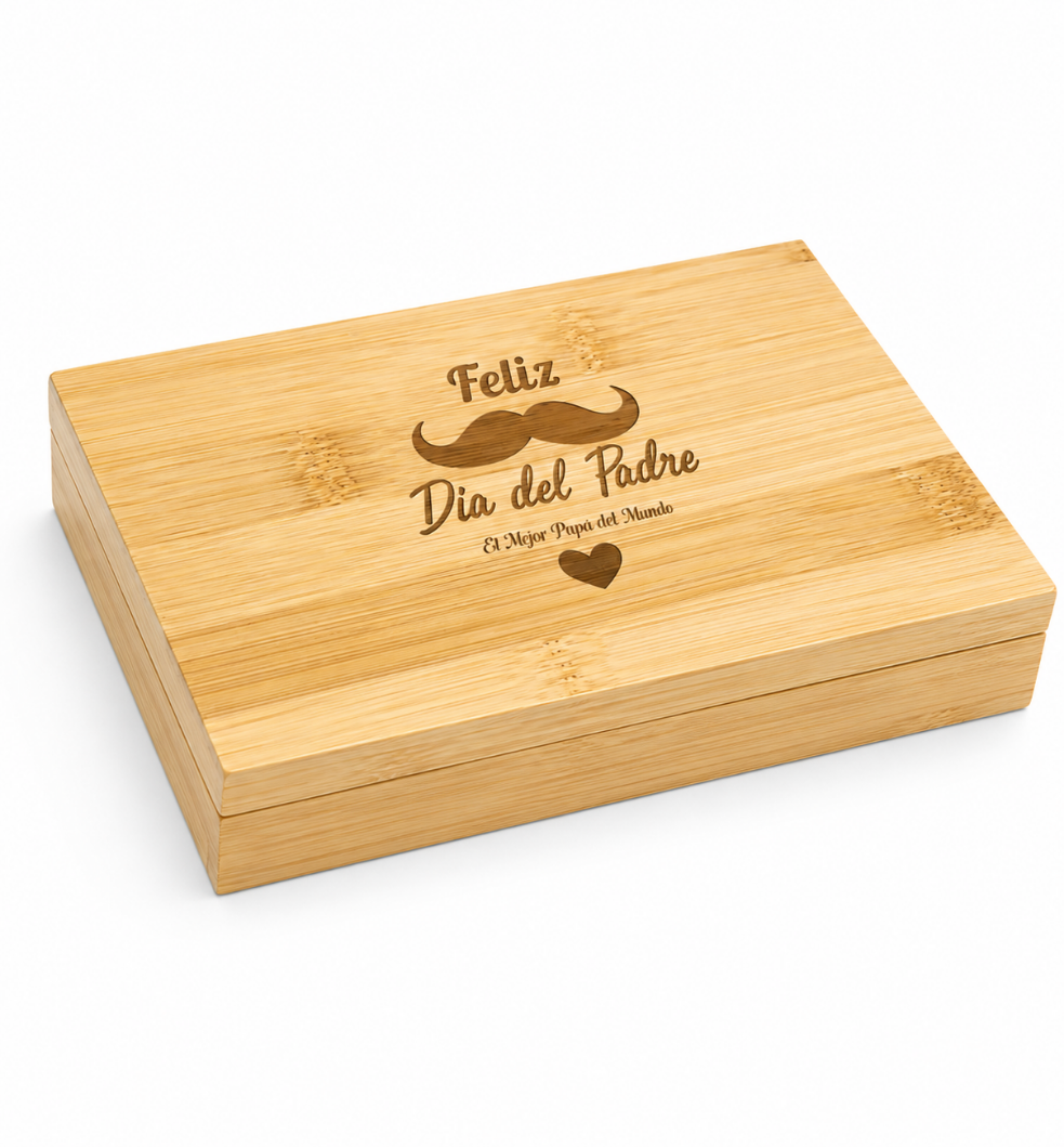 Set de vino/ caja madera