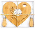 Tabla de quesos corazon