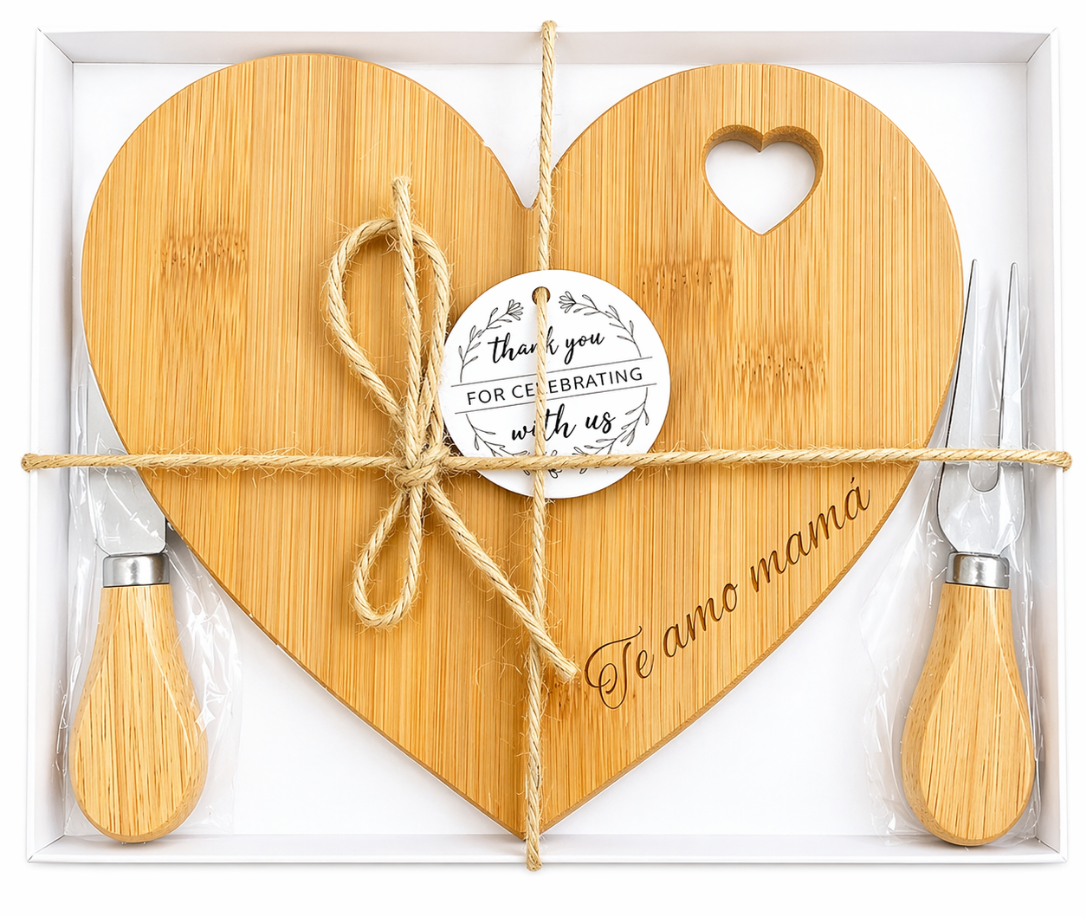 Tabla de quesos corazon