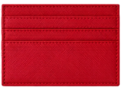 Porta tarjetas rojo
