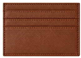 Porta tarjetas marron