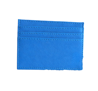 Porta tarjetas azul claro